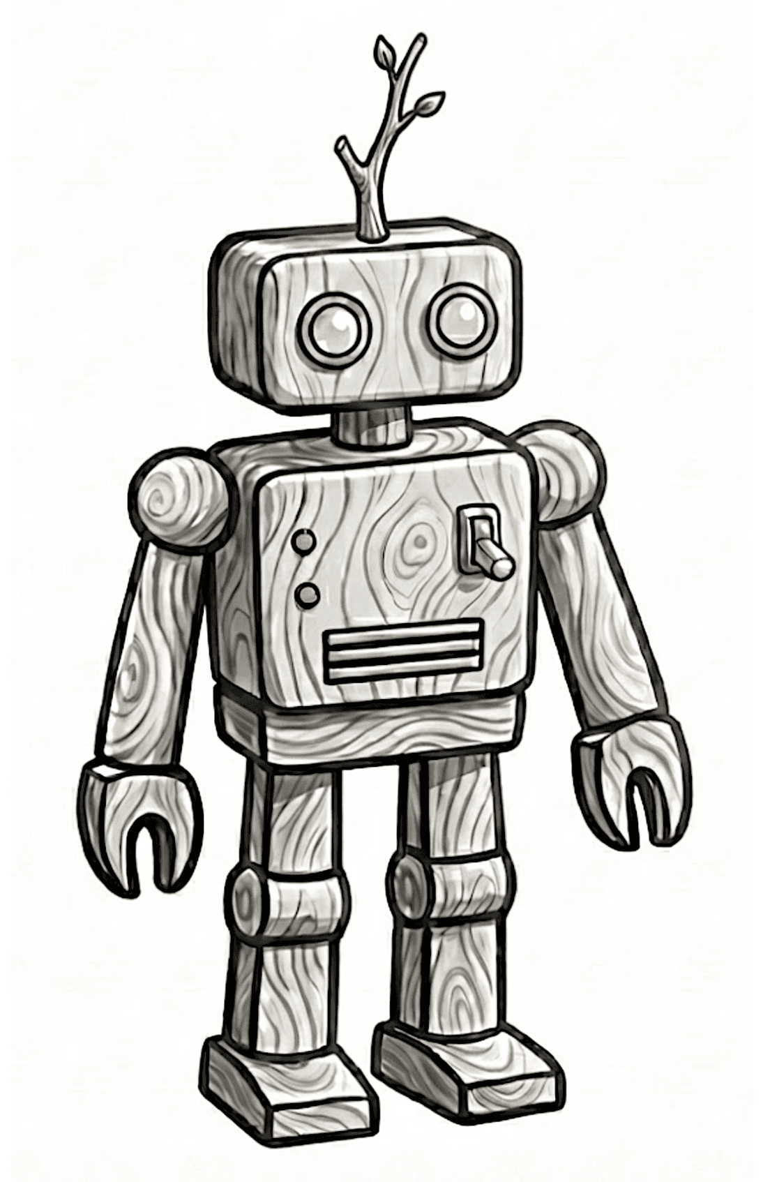 Wooden Robot